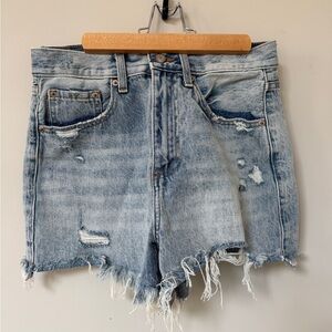 Pistola Blue Jean Shorts Women Distressed